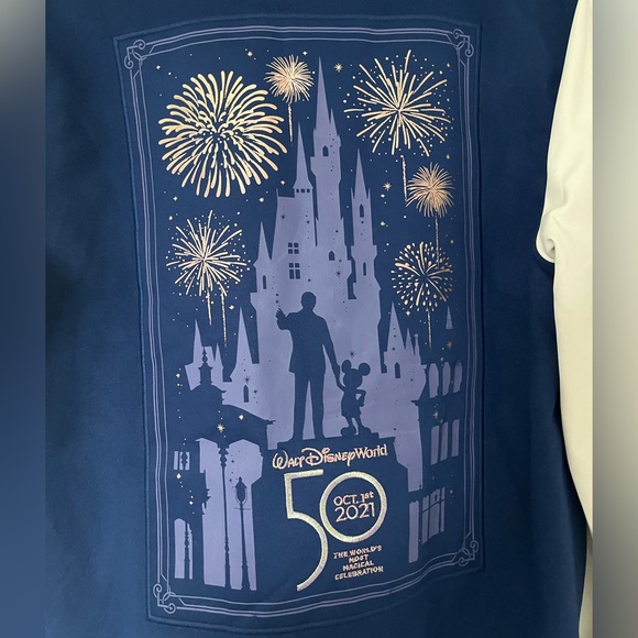 Walt Disney World 50th Anniversary Letterman Jacket (Size Medium) - Picture 5 of 6
